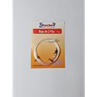Shocker Bajo de Línea Fijo de 2 Anzuelos o Gametas del nº4 para Pesca Surfcasting- Pesca Libre y Competicion | 1 Pack de…